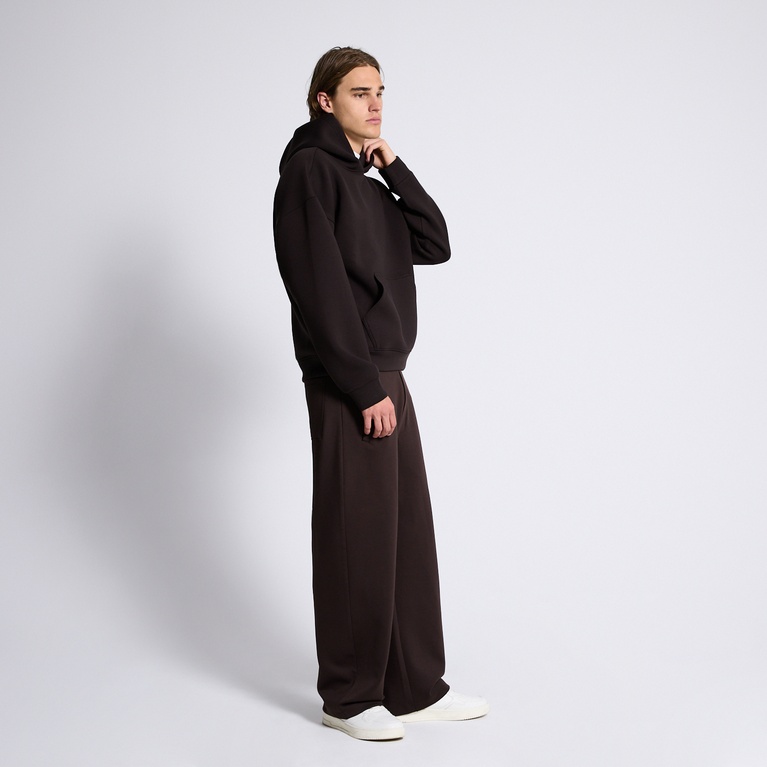 Scuba hoodie "Sloan" Dark Brown